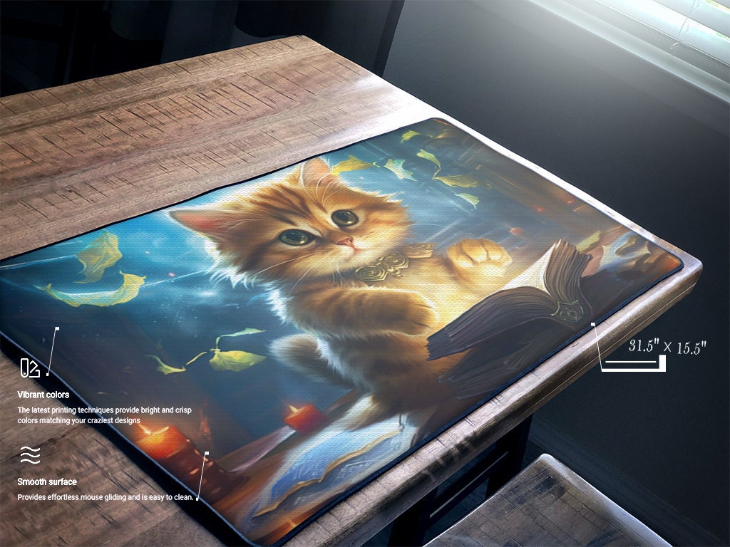 Wode Cat Playmat/magic Playmat/magic Zone Etsy
