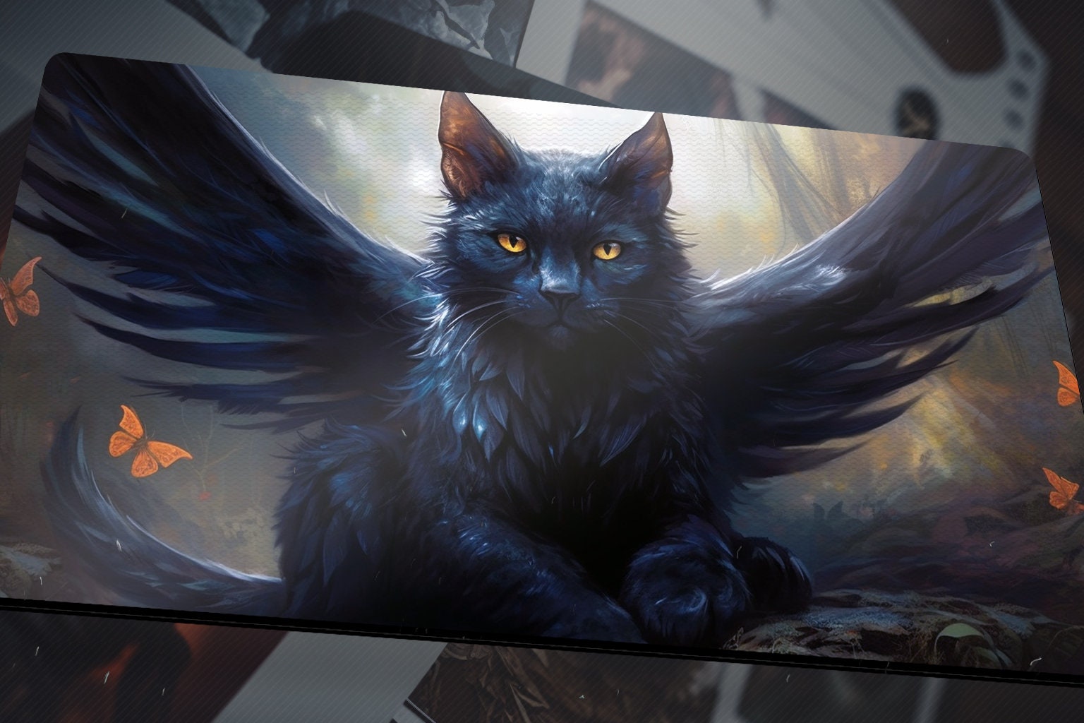 Cat Creature Dragonkin Bird Fierce Guardianship Flying Cat MTG Legendary  Creature Cat Dragon Kitten Bloodline Keeper Cat Gaming Mat TCG RPG - Etsy, image size:1536x1024