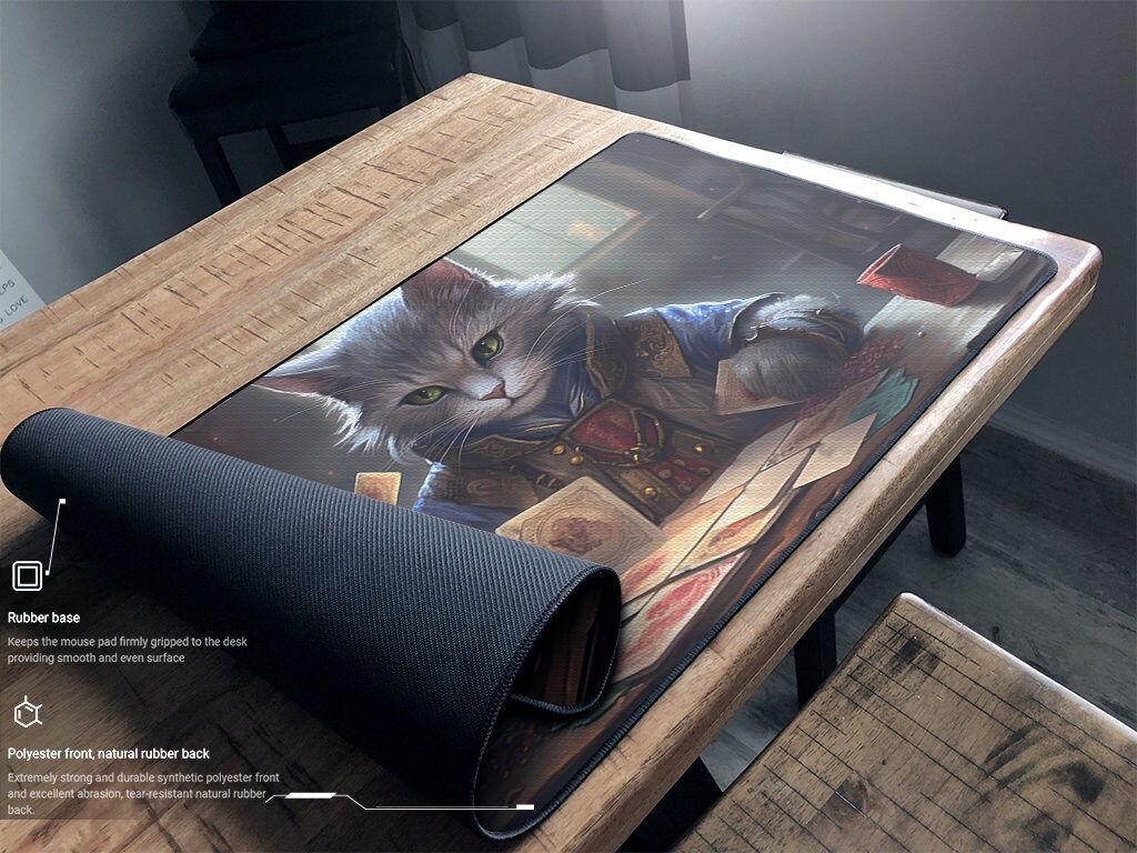 司令官猫プレイマット MTG猫プレイマット ギャザリングプレイマット