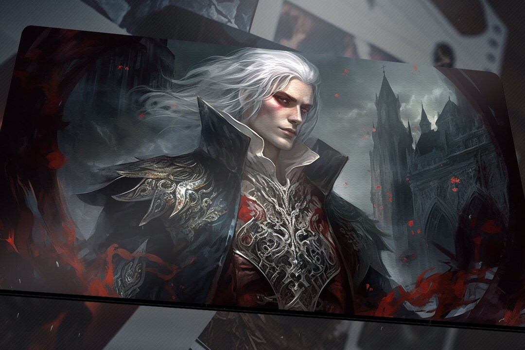 Custom Commander Playmat Sorin the Mirthless Vampire Planeswalker Human Commander Gamer Deskmat