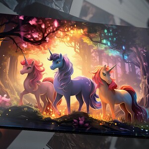 Unicons Friendship Is Magic XL Desk Mat/My Little Pony Magic Is Frienship Unicorn Friens Gaming Playmat/MTG Magical Unicorn Cute Playmat