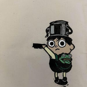 Greg - Over The Garden Wall Tote Hand Painted Hand Printed
