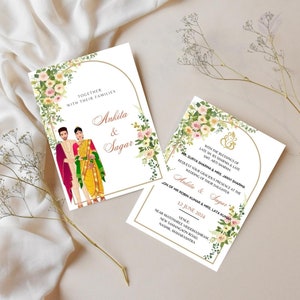 Editable Marathi Wedding Invite Template Custom Wedding Invitations in Marathi Text  Marathi Wedding Invitation Card Maker Online Templates