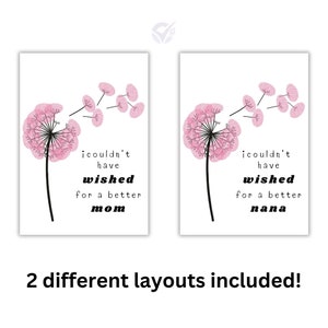 Mother&#39;s Day Handprint Craft Mothers day Gift for Mom, Flower Handprint Art, Thumbprint Flower Art, Unique Gifts For Mom Handprint Printable
