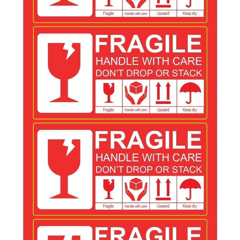 Fragile Computer Sticker Fragile Stickers - Etsy UK