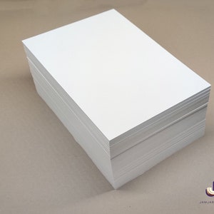 White Craft Card A5, A6 Packs 250gsm 350gsm Premium Uncoated Arts&Crafts. bild 2
