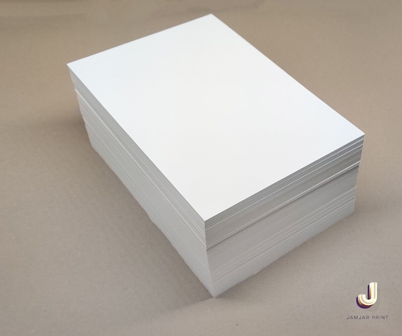 White Craft Card A5, A6 Packs 250gsm 350gsm Premium Uncoated Arts&Crafts. bild 2