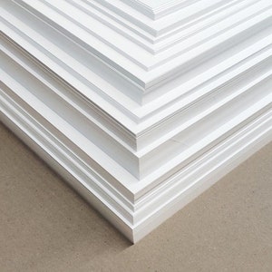 White Craft Card A5, A6 Packs 250gsm 350gsm Premium Uncoated Arts&Crafts. bild 1
