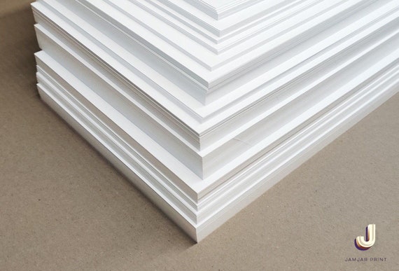 White Craft Card A5, A6 Packs 250gsm 350gsm Premium Uncoated Arts&Crafts.