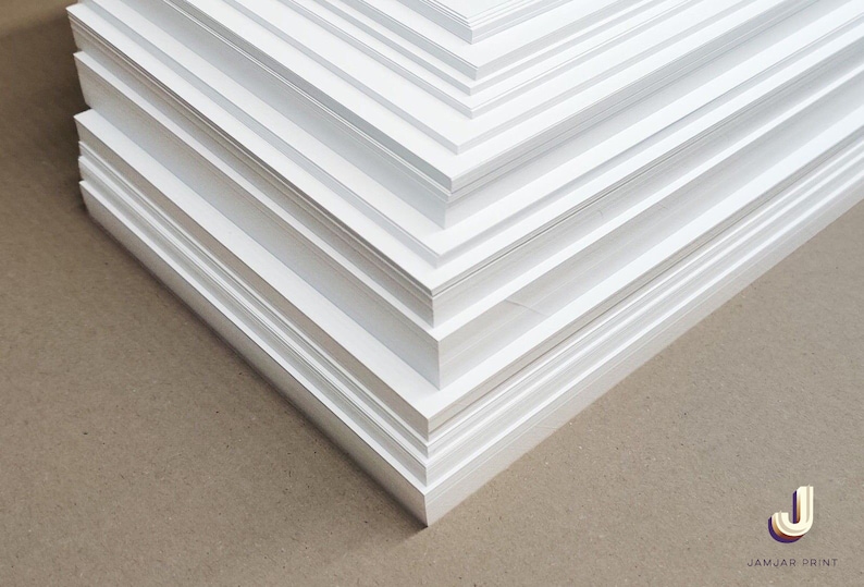 White Craft Card A5, A6 Packs 250gsm 350gsm Premium Uncoated Arts&Crafts. bild 1