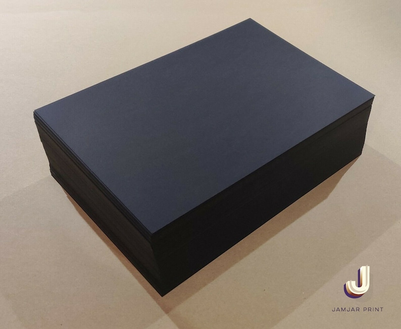 3mm BLACK BOARD A2/A3/A4/A5 CARD Backing Mounting Sheets Kraft Model