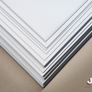 White Craft Card A5, A6 Packs 250gsm 350gsm Premium Uncoated Arts&Crafts. bild 5