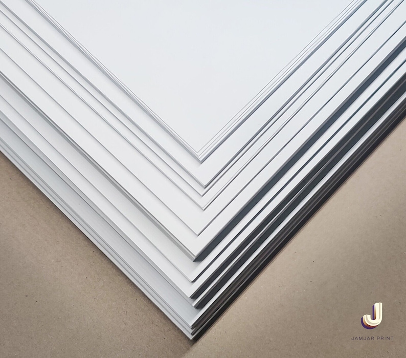 White Craft Card A5, A6 Packs 250gsm 350gsm Premium Uncoated Arts&Crafts. bild 5
