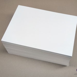White Craft Card A5, A6 Packs 250gsm 350gsm Premium Uncoated Arts&Crafts. bild 6