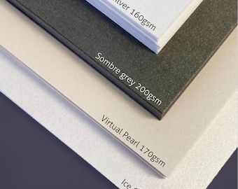 A4 Craft Shimmer Card/Paper Pearlescent Wedding Glitter Mix 160gsm/ 200gsm
