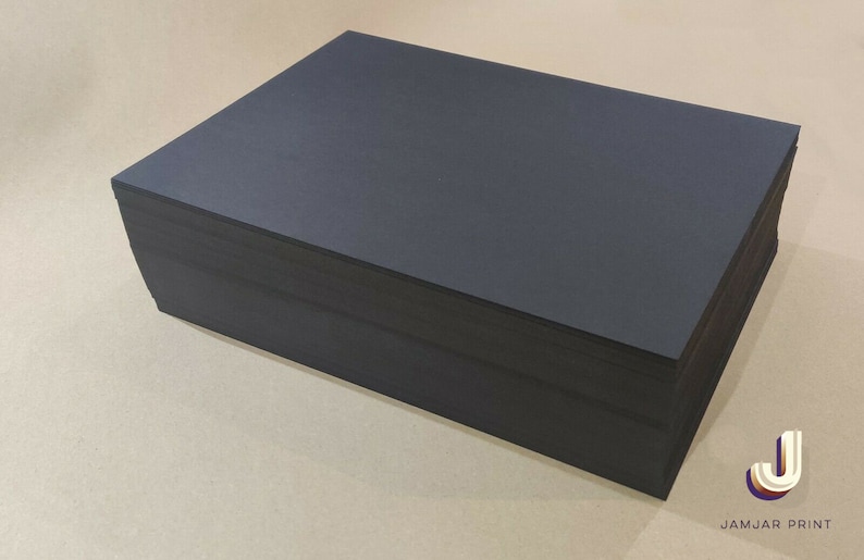 3mm BLACK BOARD A2/A3/A4/A5 CARD Backing Mounting Sheets Kraft Model
