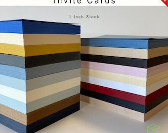A6 Invite Cards Coloured 1 Inch Stacks 240/300/350/450gsm Premium Quality