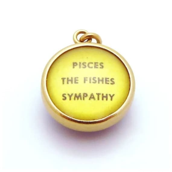 Vintage Art Deco 14K Gold 3D March Pisces Fish Sy… - image 3