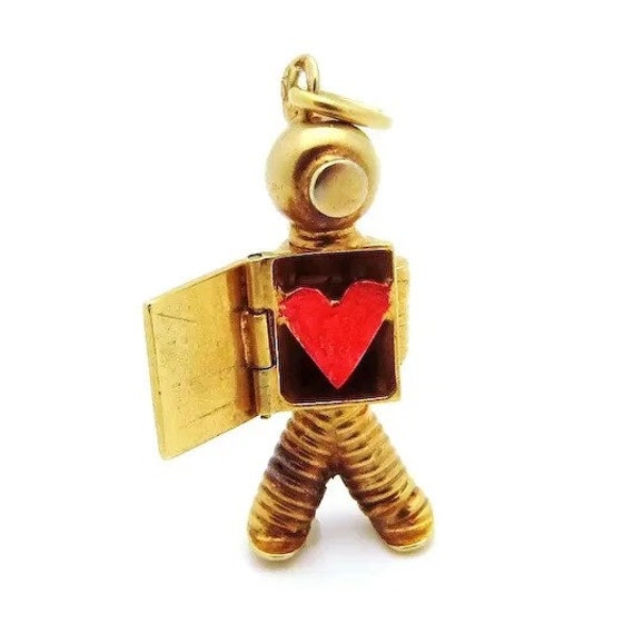 Antique 14K Gold Movable Enamel *The Jolly Diver*… - image 7