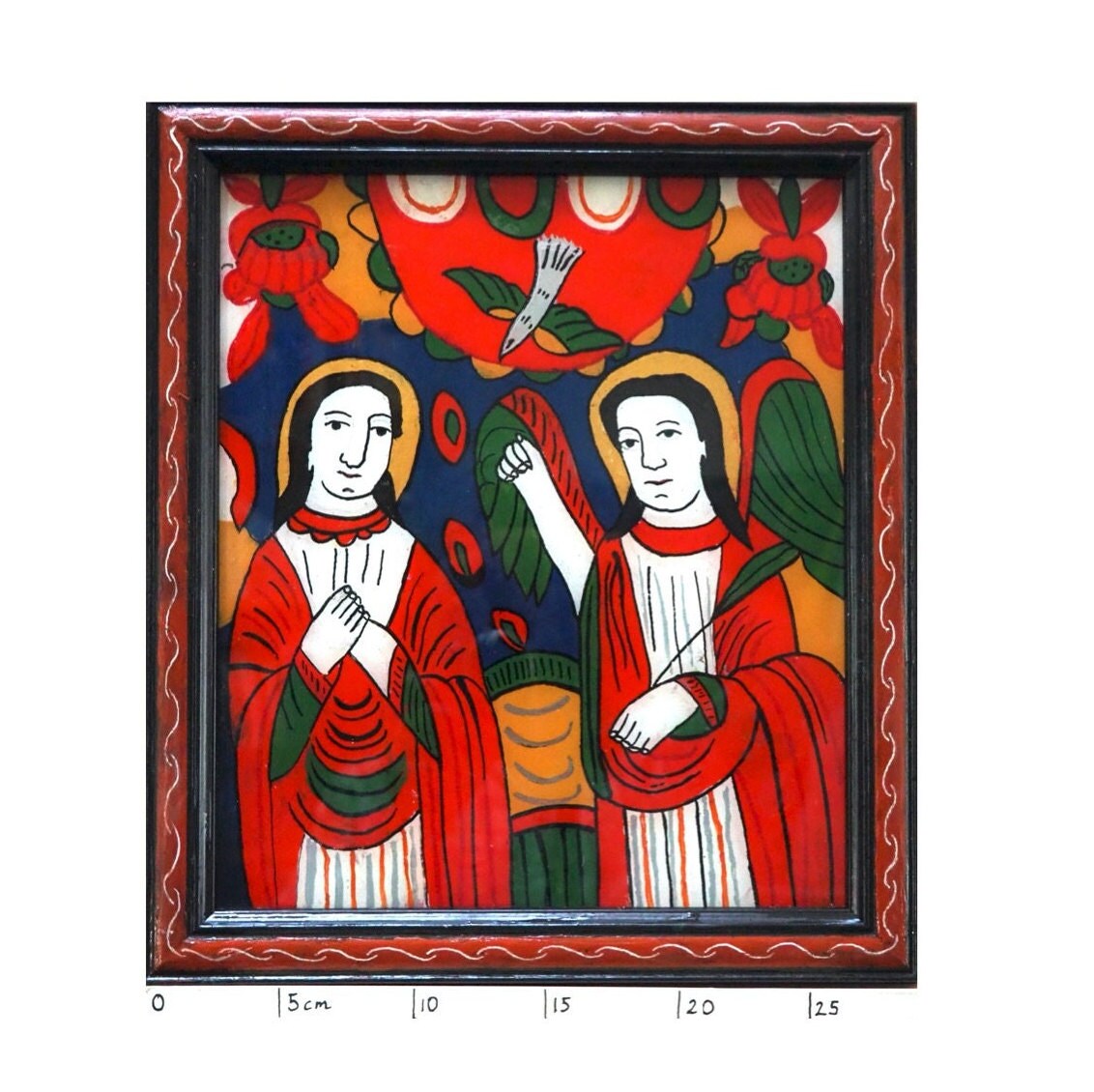 Reverse Glass Romanian Icon - Etsy