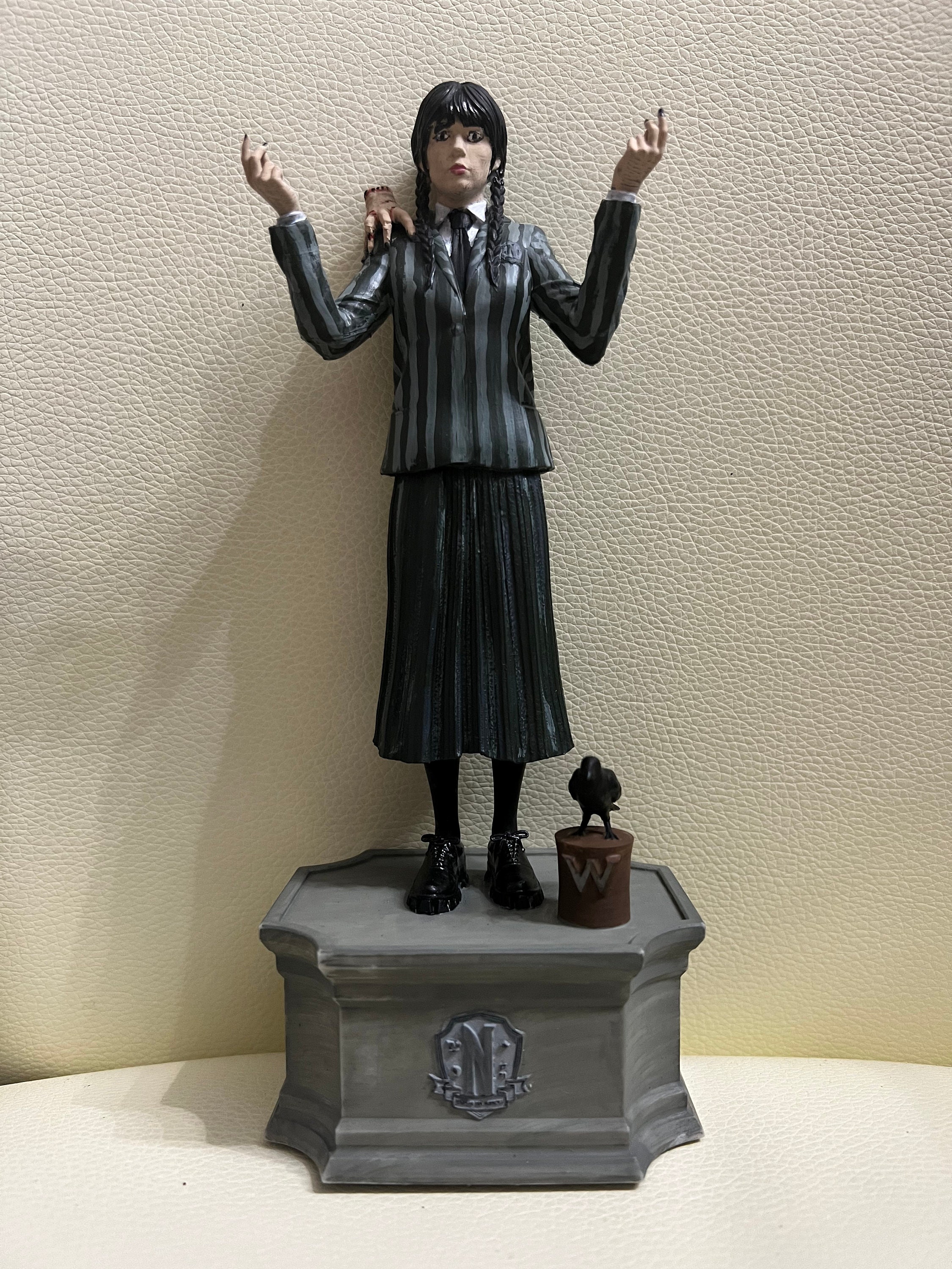 Wednesday Addams Mini Figure Wednesday Addams Gift for Her Wednesday Addams  Figurine Miniature Wednesday Addams Family Building Blocks 