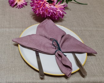 Soft Linen Napkins for Dining Tables and Kitchen only stone washed chemical free.