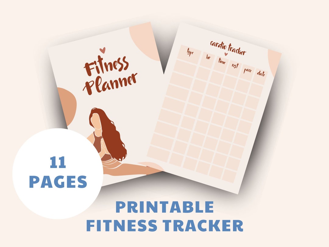 Printable Fitness Tracker | Workout Log | Exercise Planner | Digital ...