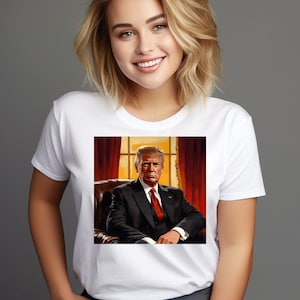 President Donald Trump Presidential Portrait – Digital Download | Political Art, Patriotic Wall Decor, MAGA Gift