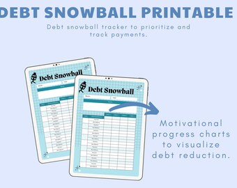 Debt Snowball Printable PDF - Financial Planning and Budgeting Tool