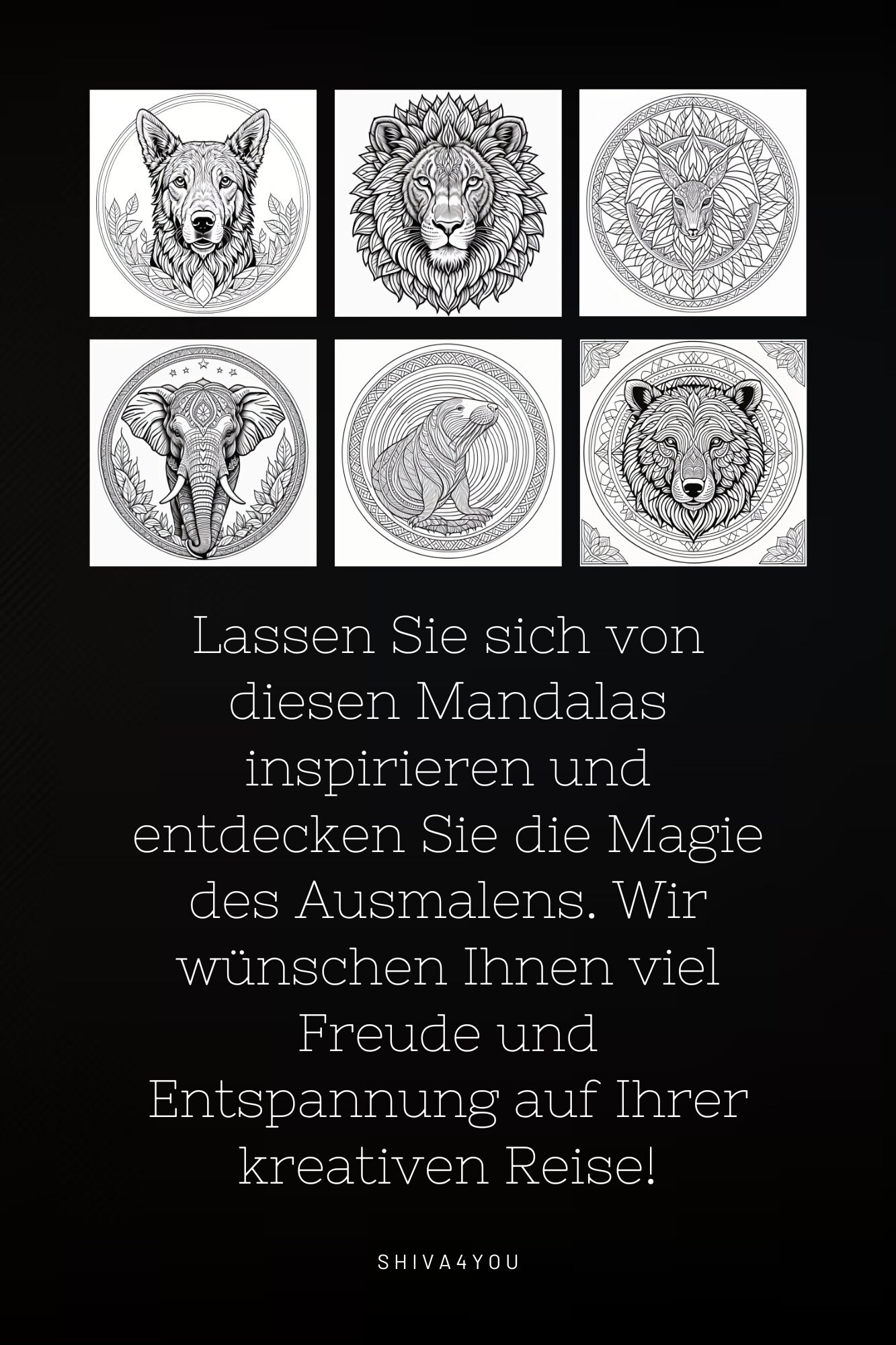 Mamas Mandalas / 30 Tiere Zum Ausmalen Für Erwachsene - Etsy