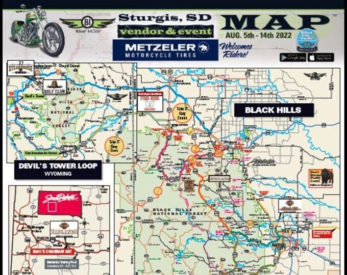 Sturgis Rally Vendor & Event Maps Etsy