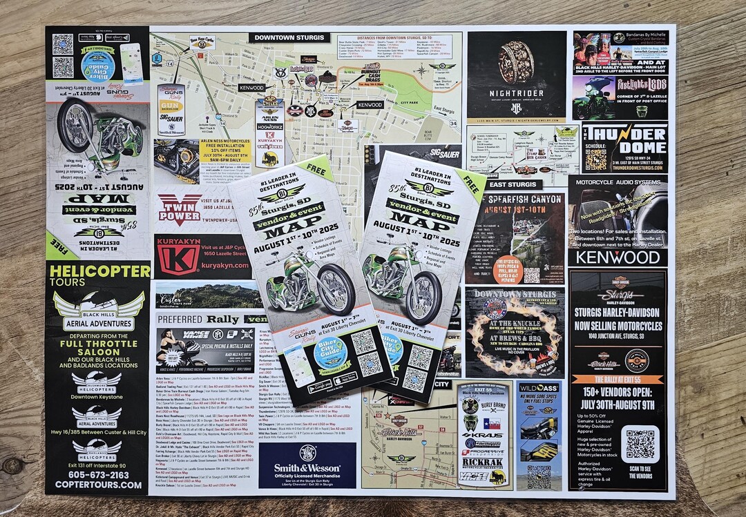 85th Sturgis Motorcycle Rally Vendor & Event Map - Etsy