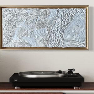 WHITE DELIGHT | Canvas with structure | Textured Art | Abstract art I Modern and textured wall art I Art 3D I Textured picture