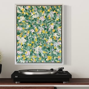 SUMMER MEADOW | Canvas with structure | Textured Art | Abstract art I Modern and textured wall art I Art 3D I Textured picture