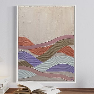 BEGINNINGS | Canvas with structure | Textured Art | Abstract art I Modern and textured wall art I Art 3D I Textured picture