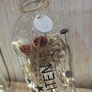 Flaschenlicht Deko Lampe Geschenk Licht Danke mit Spruch personalisiert LED Lichterkette Weihnachten Hochzeit Bild 6