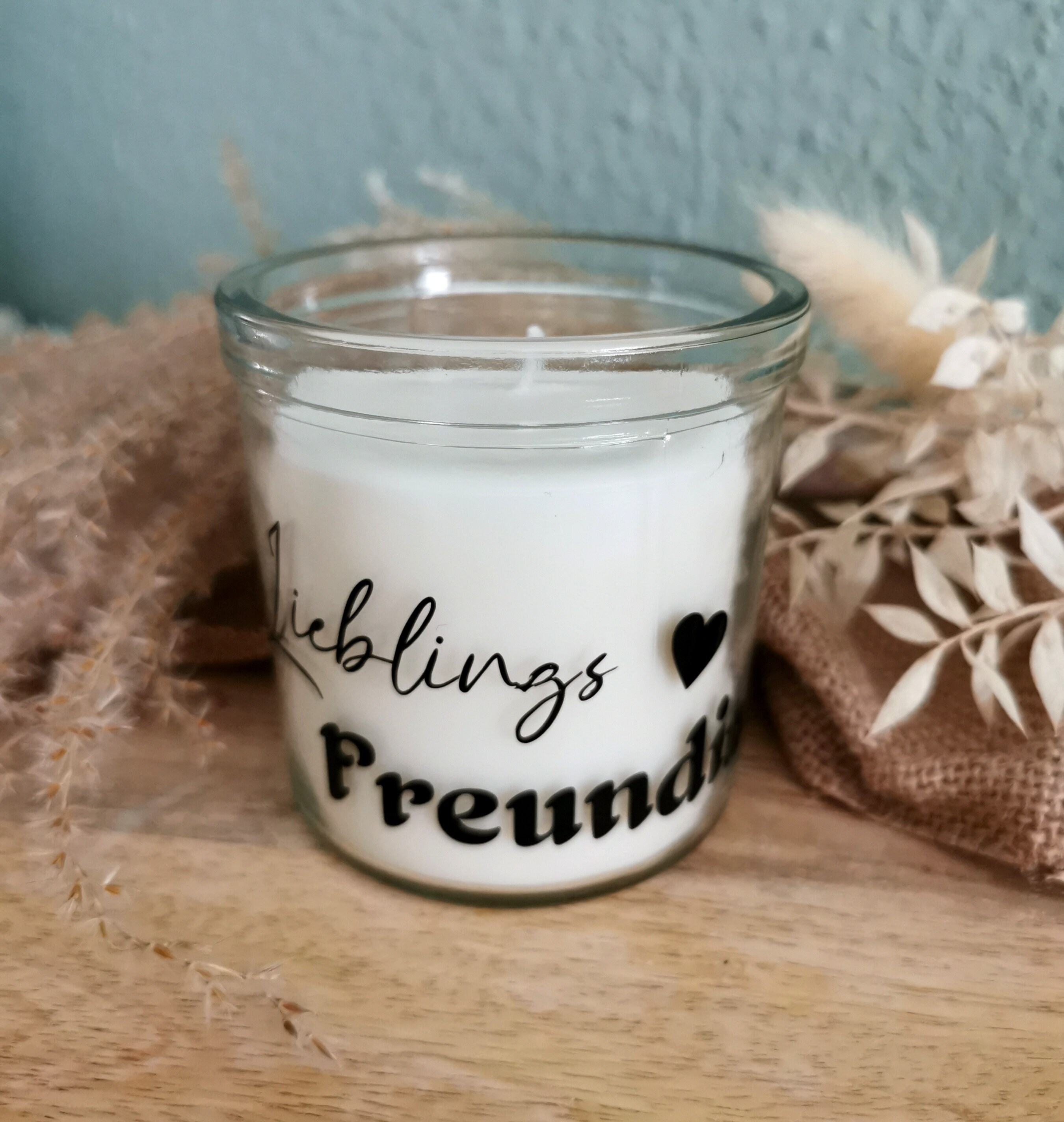 Candle With Name Candle in the Glass Personalized Gift Etsy Canada