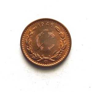 mexico 1 centavo 1946 world foreign coin