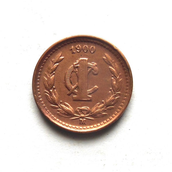 1900 mexico 1 centavo world foreign coin