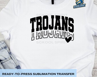 Trojans Graphic Sublimation Ready to Press Sheet