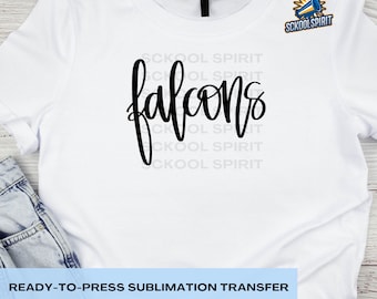 Falcons Graphic Sublimation Ready to Press Sheet