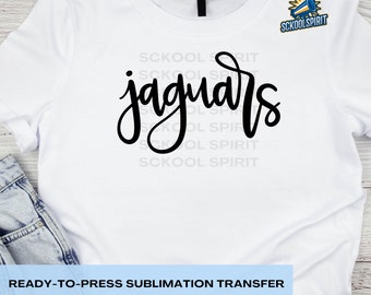 Jaguars Graphic Sublimation Ready to Press Sheet