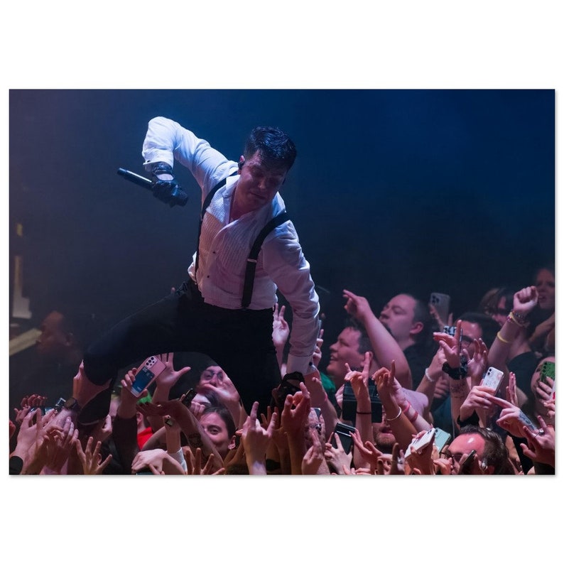 Spencer Charnas of Ice Nine Kills Dive Poster 2023 London Concert Print(03)