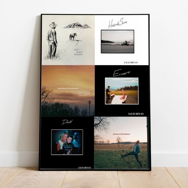 Zach Bryan Snow Poster Etsy