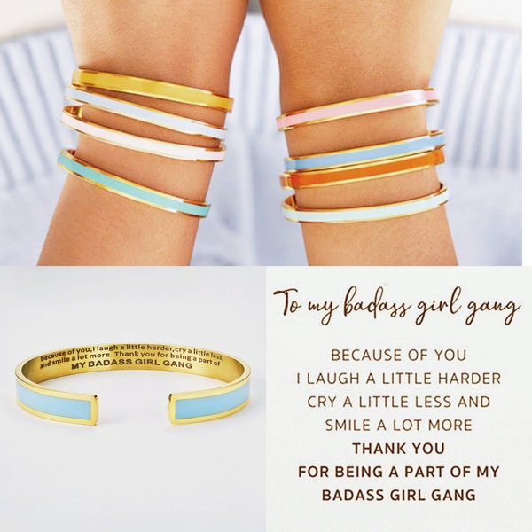 Badass Girl Gang Bracelet Etsy