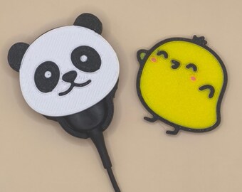 Cochlear N7 N8 Case, TPU Coil Cover, Panda Chick Mix Match System, Anti-Snag Pin