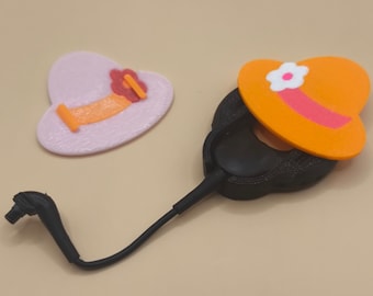 Cochlear N7 N8 Case Cover, Sun Hat Deco, TPU Coil Protector, Anti-Snag Pin