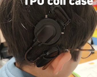 MED-EL Sonnet Coil Case: Secure TPU with anti-snag Wig pins