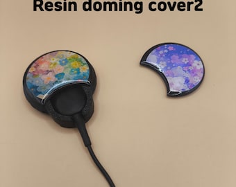 Cochlear N7 N8 Case, Floral Resin Covers, Protective TPU, Anti-Snag Coil Accessory