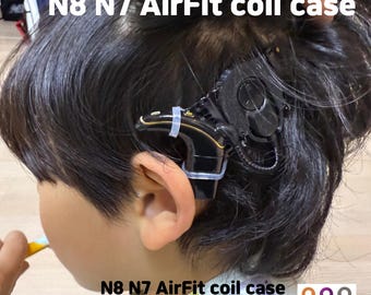 Cochlear N7 N8 Coil Case: Secure OTE TPU Retention with Wig Clips
